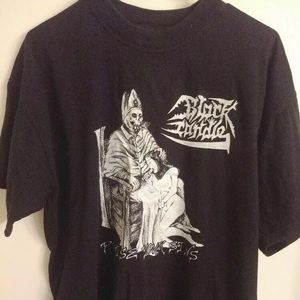 Black Candle Praise Your Sins tee XL Rare vintage